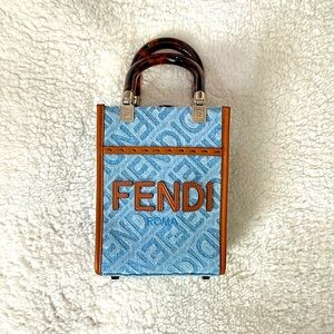 Fendi Mini Sunshine Denim Mini